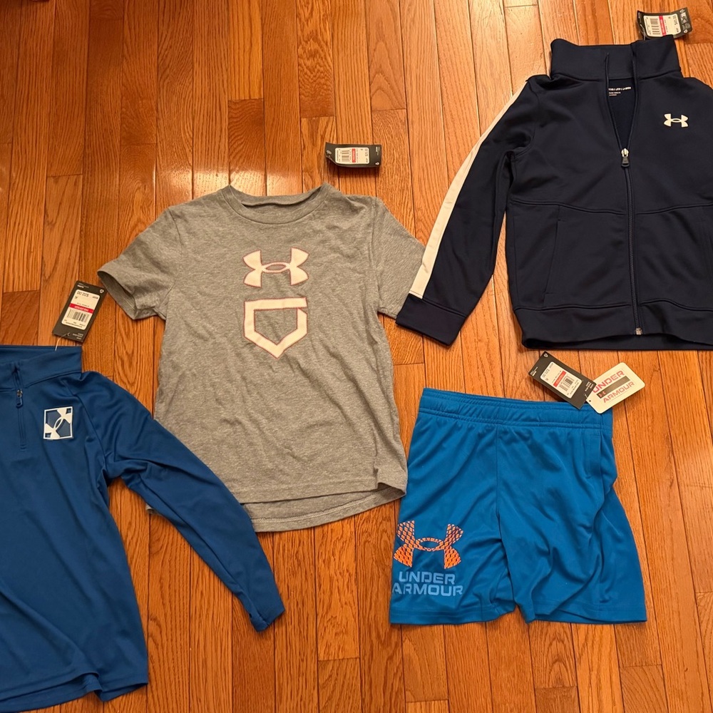 Under Armour Boys Lot - All Brand New With Tags - Size YXS
